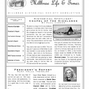 Millbrae Historical Society Spotlight Article June, 2008