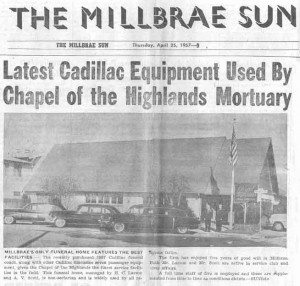 Article in the Millbrae Sun Thursday, April 25, 1957