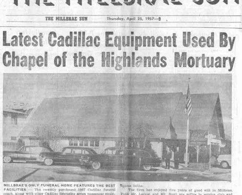 Article in the Millbrae Sun Thursday, April 25, 1957