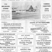 Welcome ad in The California Legionnaire Wednesday, October 1, 1952