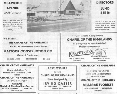 Welcome ad in The California Legionnaire Wednesday, October 1, 1952