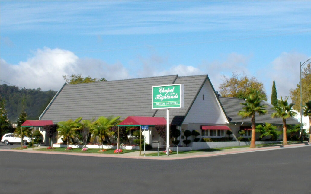 Chapel of the Highlands building at El Camino Real and Millwood Drive in Millbrae